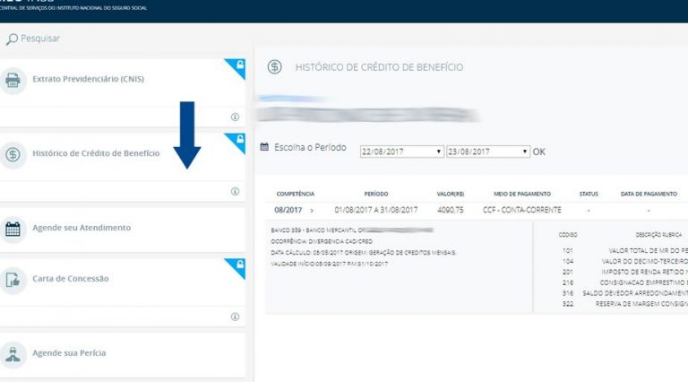 Consulta Benefício INSS 2019 → Consulta pelo CPF, Andamento INSS